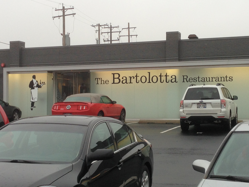 Bartolotta's Window Sign